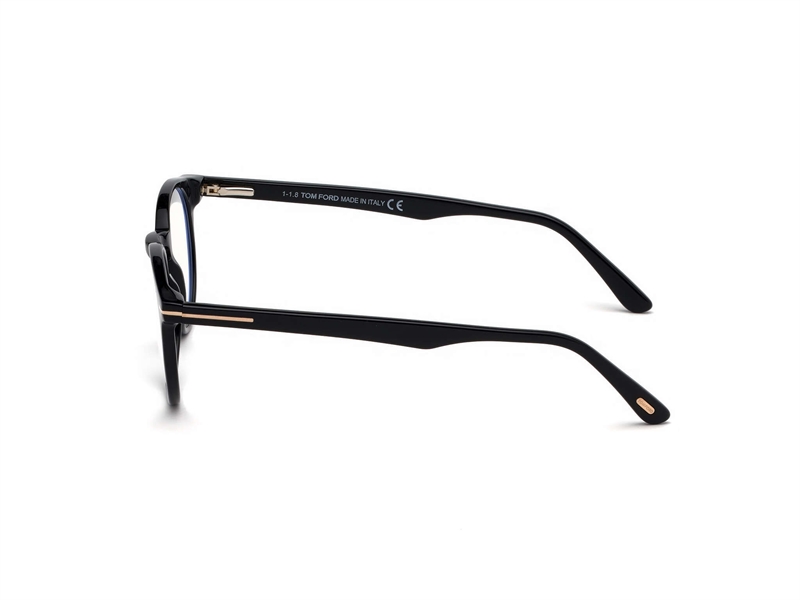 Tom Ford FT5557-B Brillestel (Form: Rund - Farve: Sort)