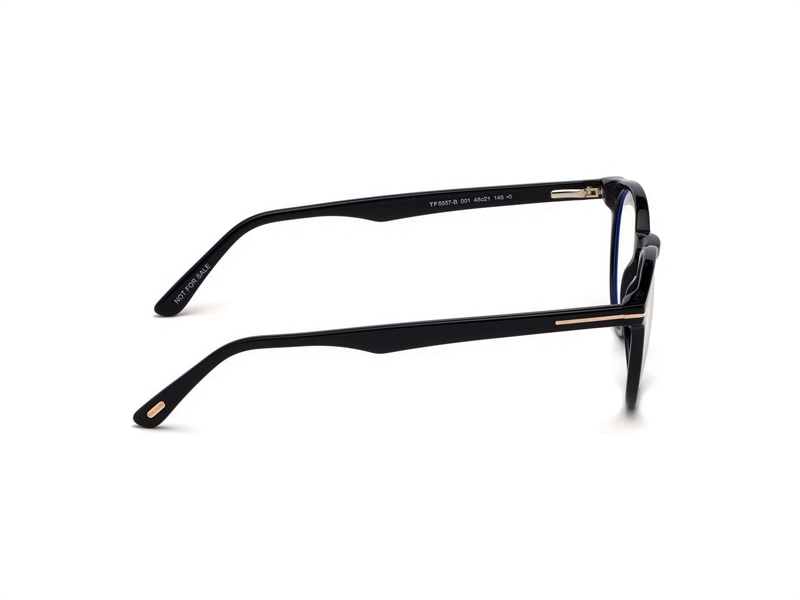 Tom Ford FT5557-B Brillestel (Form: Rund - Farve: Sort)