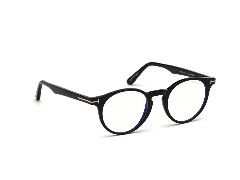 Tom Ford FT5557-B Brillestel (Form: Rund - Farve: Sort)