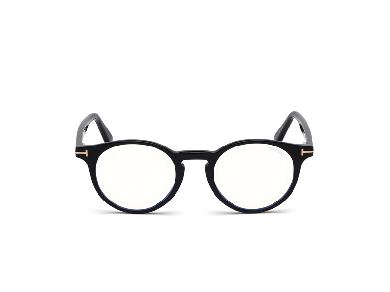 Tom Ford FT5557-B Brillestel (Form: Rund - Farve: Sort)