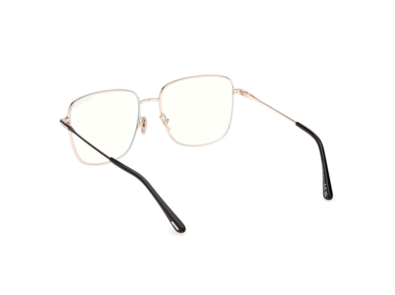 TOM FORD FT6136-B Brillestel (Form: Firkantet - Farve: Sort)