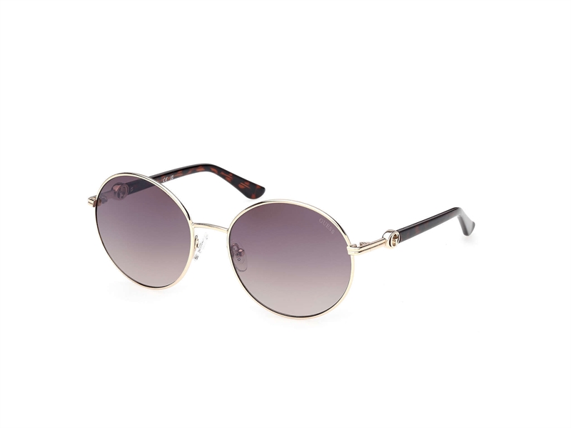 Guess GU00260 Solbrille (Form: Rund - Farve: Guld)