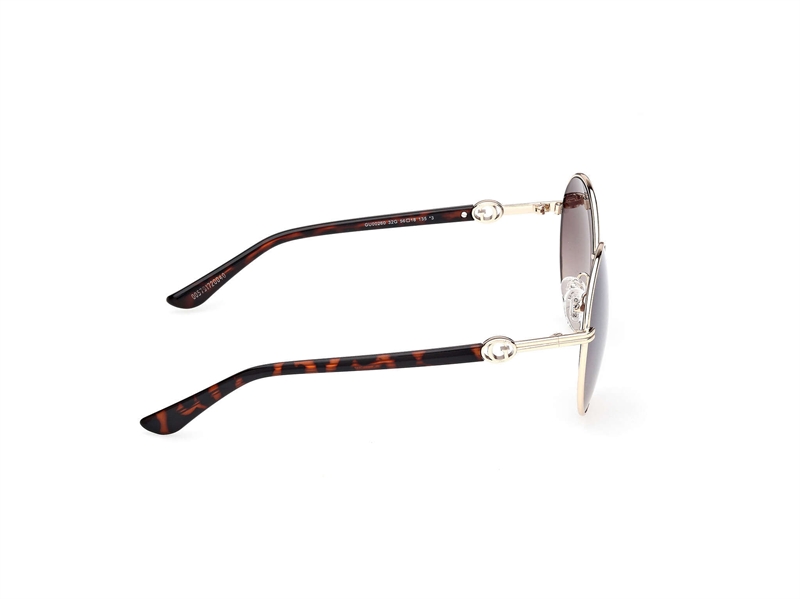 Guess GU00260 Solbrille (Form: Rund - Farve: Guld)