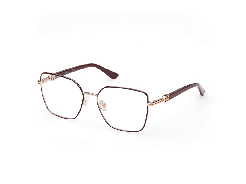 Guess GU50313 Brillestel (Form: Firkantet - Farve: Rød)