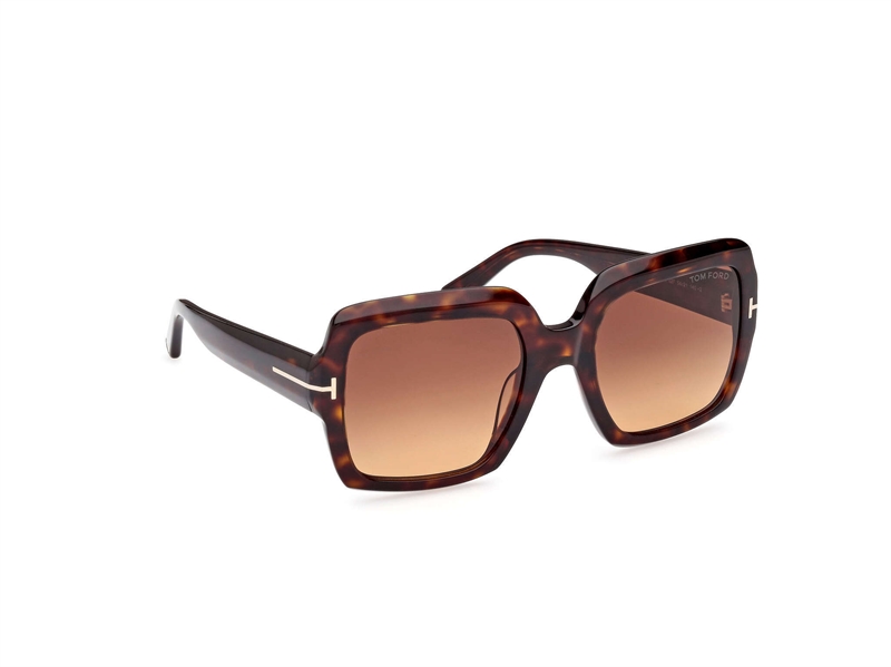 Tom Ford FT1082 Solbrille (Form: Firkantet - Farve: Havana)