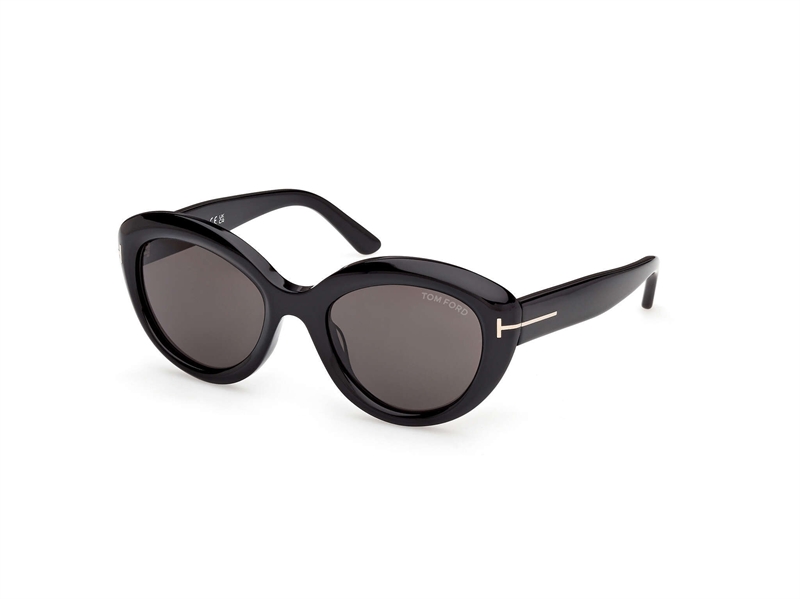 Tom Ford FT1316 Solbrille (Form: Cat Eye - Farve: Sort)