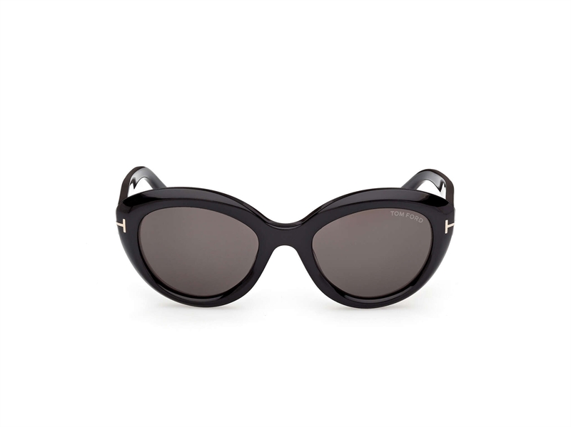 Tom Ford FT1316 Solbrille (Form: Cat Eye - Farve: Sort)