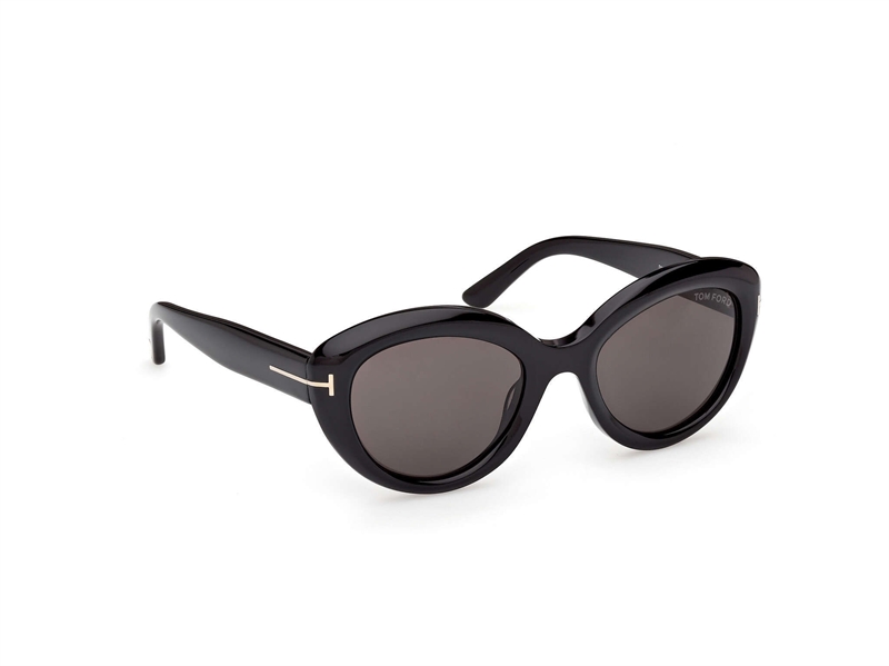 Tom Ford FT1316 Solbrille (Form: Cat Eye - Farve: Sort)