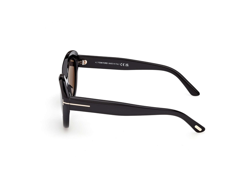 Tom Ford FT1316 Solbrille (Form: Cat Eye - Farve: Sort)