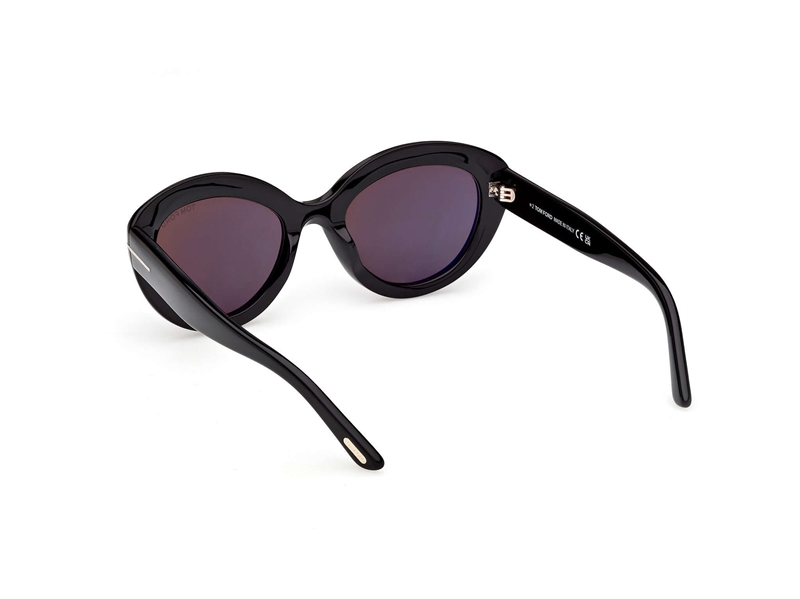 Tom Ford FT1316 Solbrille (Form: Cat Eye - Farve: Sort)