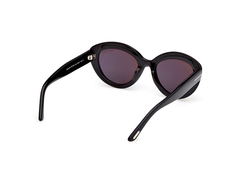 Tom Ford FT1316 Solbrille (Form: Cat Eye - Farve: Sort)