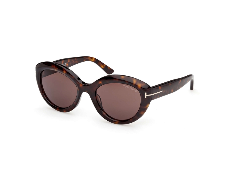 Tom Ford FT1316 Solbrille (Form: Cat Eye - Farve: Havana)