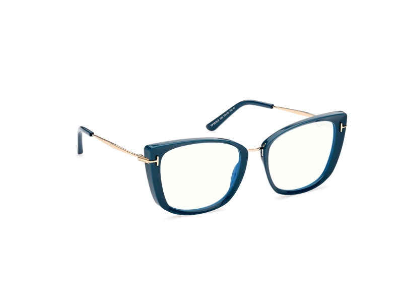 Tom Ford FT5816-B Brillestel (Form: Cat Eye - Farve: Blå)
