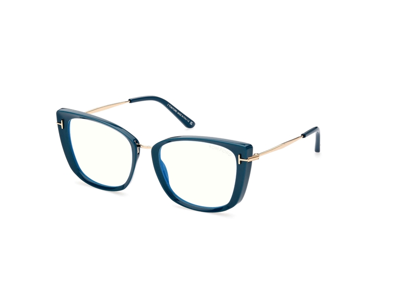 Tom Ford FT5816-B Brillestel (Form: Cat Eye - Farve: Blå)