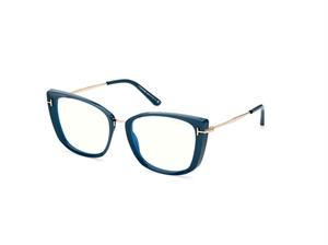 Tom Ford FT5816-B Brillestel (Form: Cat Eye - Farve: Blå)