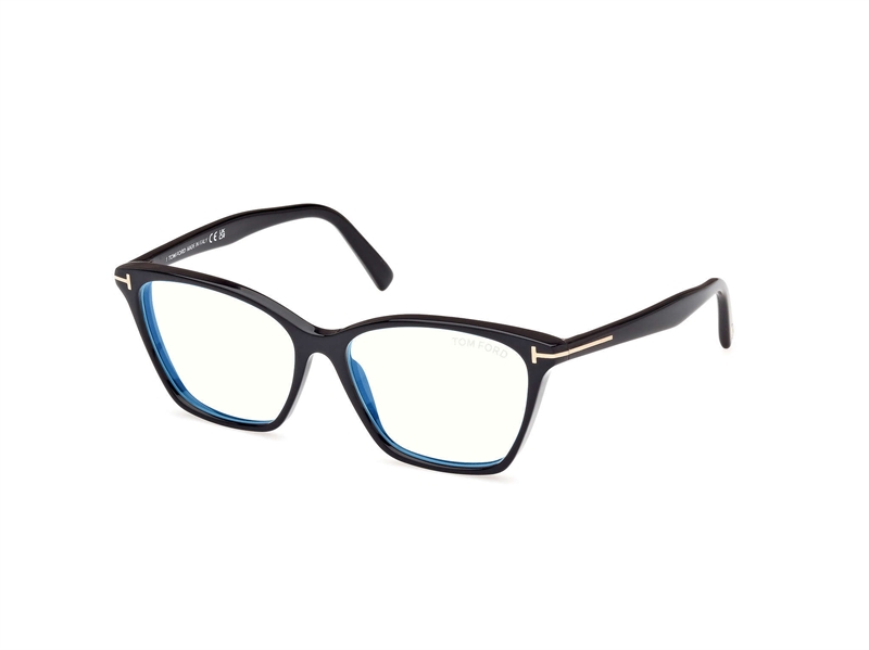 Tom Ford FT5949-B Brillestel (Form: Cat Eye - Farve: Sort)