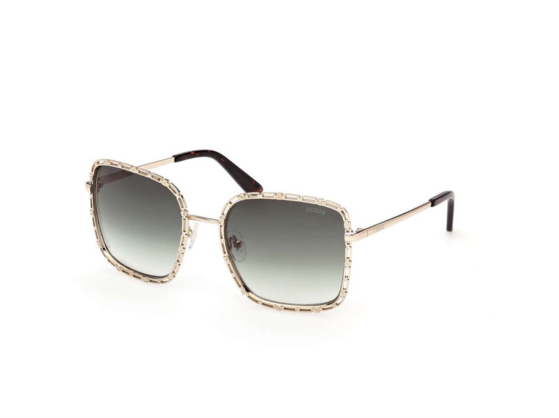GUESS GU00296 Solbrille (Form: Firkantet - Farve: Guld)