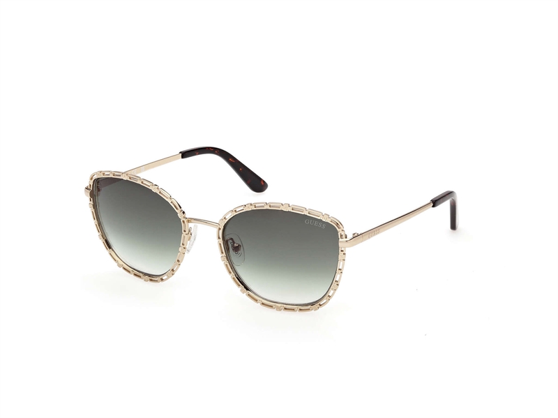 GUESS GU00297 Solbrille (Form: Rund - Farve: Guld)