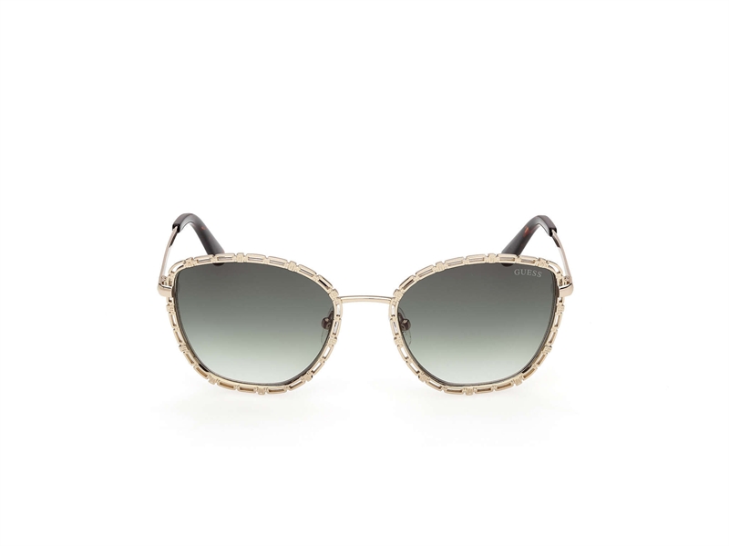 GUESS GU00297 Solbrille (Form: Rund - Farve: Guld)