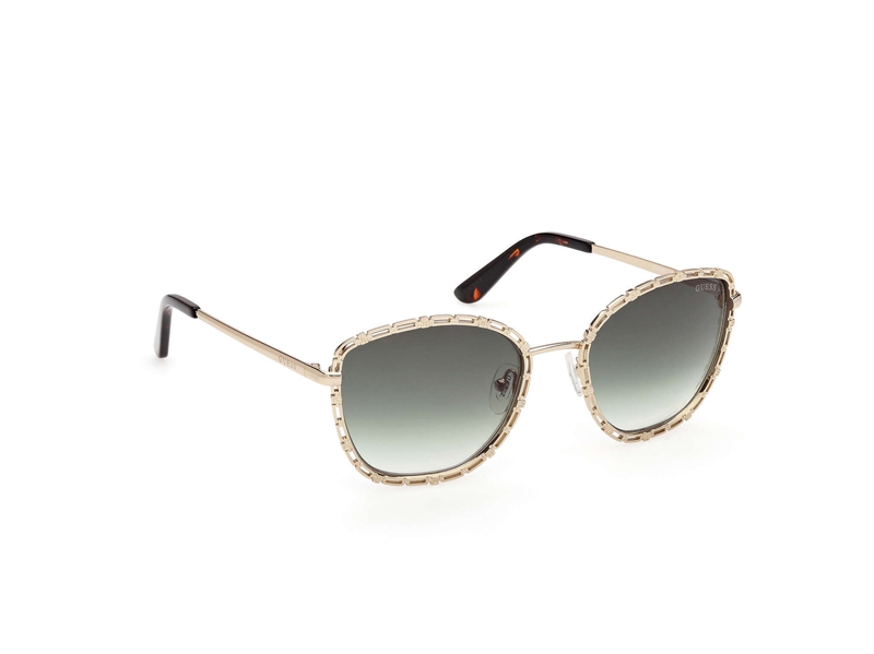 GUESS GU00297 Solbrille (Form: Rund - Farve: Guld)