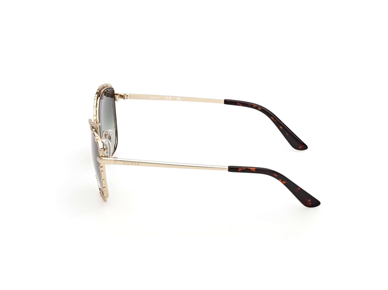 GUESS GU00297 Solbrille (Form: Rund - Farve: Guld)