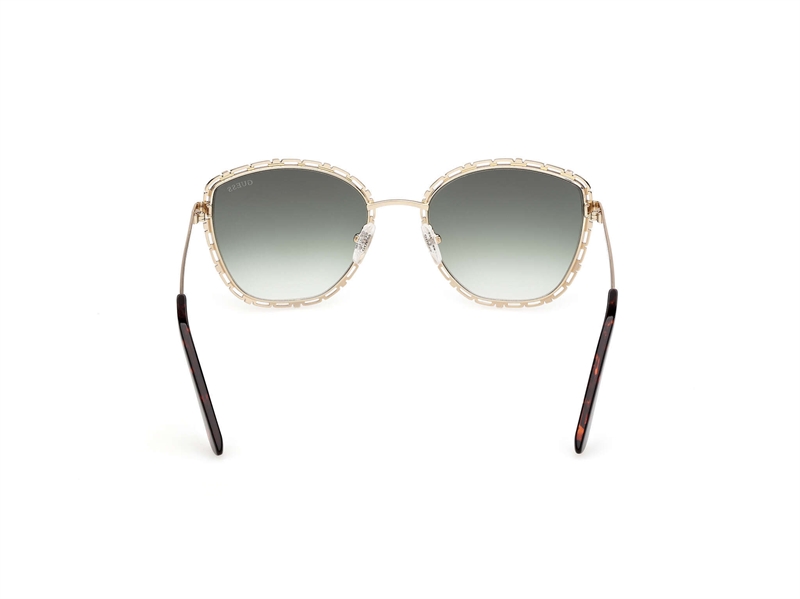 GUESS GU00297 Solbrille (Form: Rund - Farve: Guld)