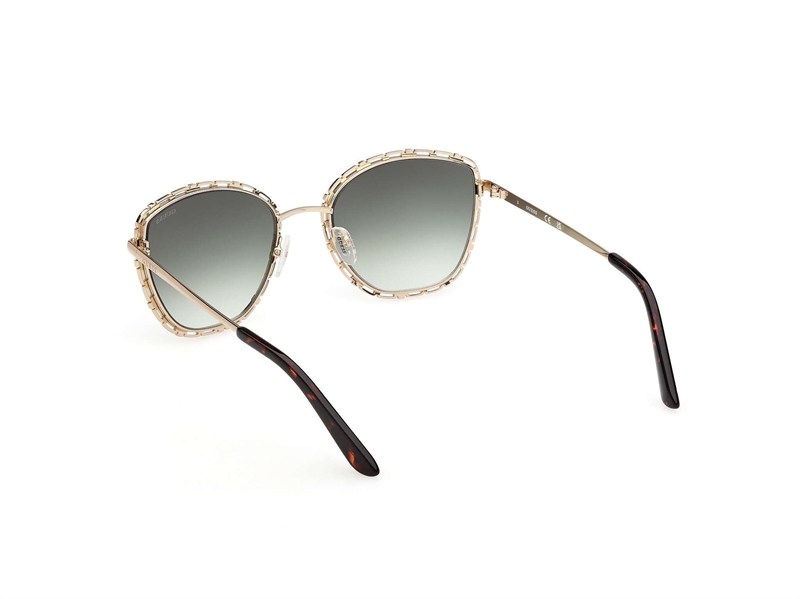 GUESS GU00297 Solbrille (Form: Rund - Farve: Guld)