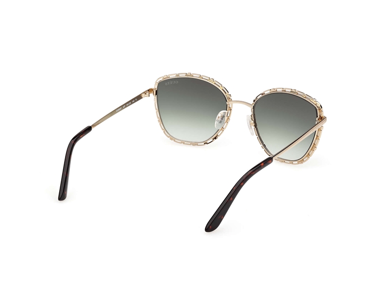 GUESS GU00297 Solbrille (Form: Rund - Farve: Guld)