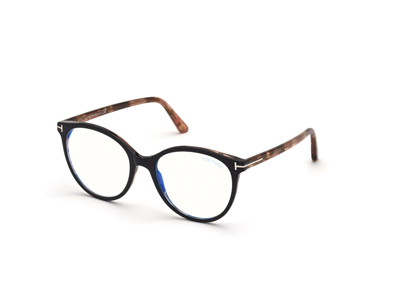 Tom Ford FT5742-B Brillestel (Form: Rund - Farve: Sort)