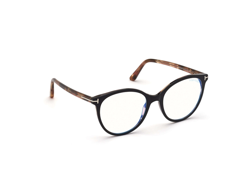 Tom Ford FT5742-B Brillestel (Form: Rund - Farve: Sort)