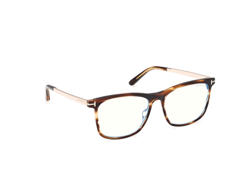 Tom Ford FT6038-B Brillestel (Form: Firkantet - Farve: Havana)