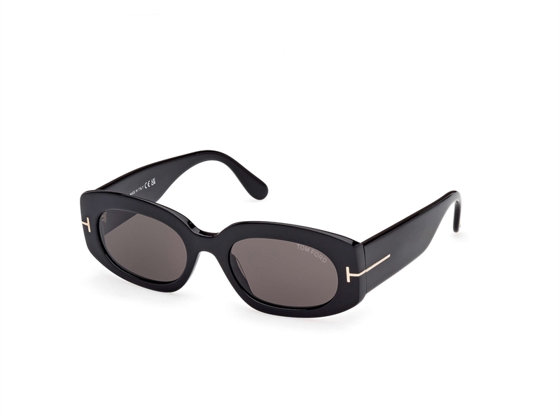 Tom Ford FT1187 Solbrille (Form: Oval - Farve: Sort)