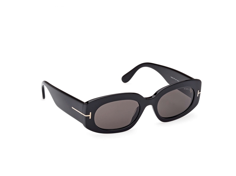 Tom Ford FT1187 Solbrille (Form: Oval - Farve: Sort)