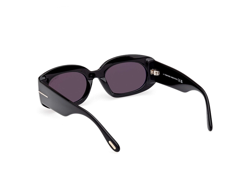 Tom Ford FT1187 Solbrille (Form: Oval - Farve: Sort)