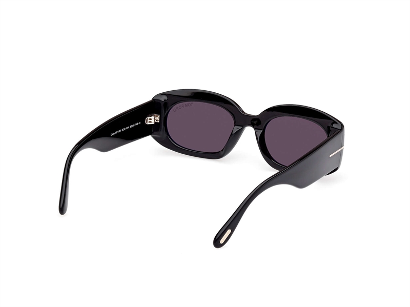 Tom Ford FT1187 Solbrille (Form: Oval - Farve: Sort)