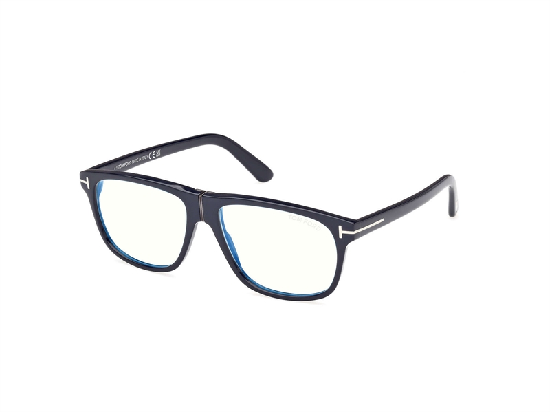 Tom Ford FT5978-B Brillestel (Form: Pilot - Farve: Blå)