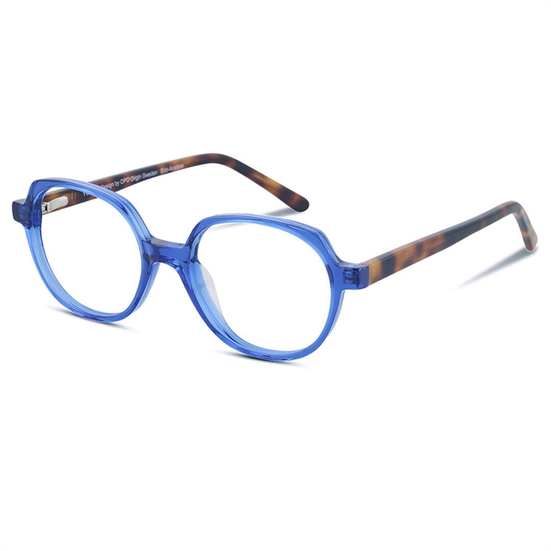 Young 1219 Brillestel (Form: Oval - Farve: Blå)