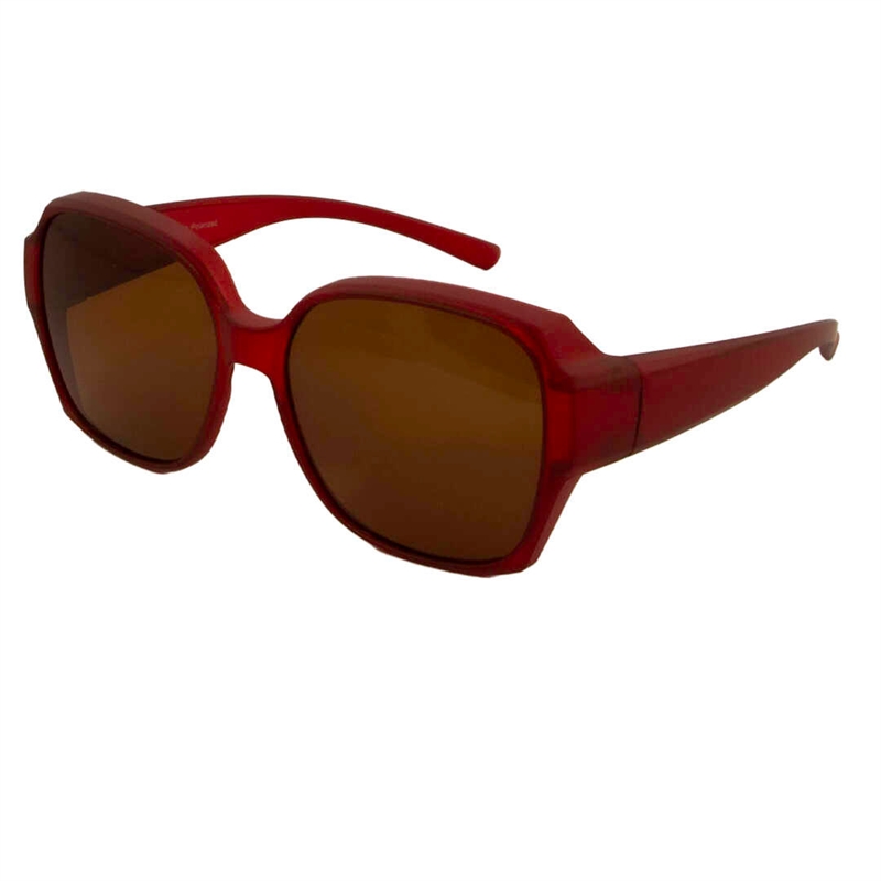 NPS 110 Solbrille (Form: Firkantet - Farve: Rød)