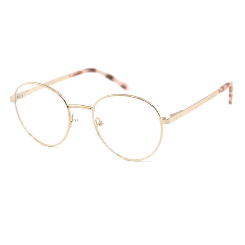 NPS 3180 Brillestel (Form: Rund - Farve: Guld)