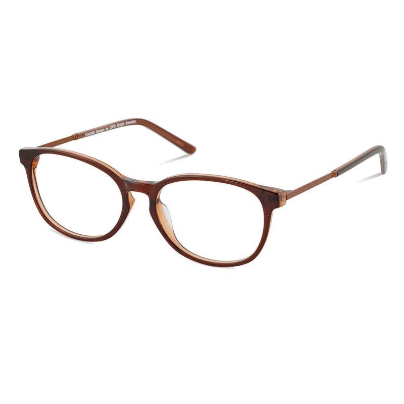 Young 1207 Brillestel (Form: Oval - Farve: Brun)