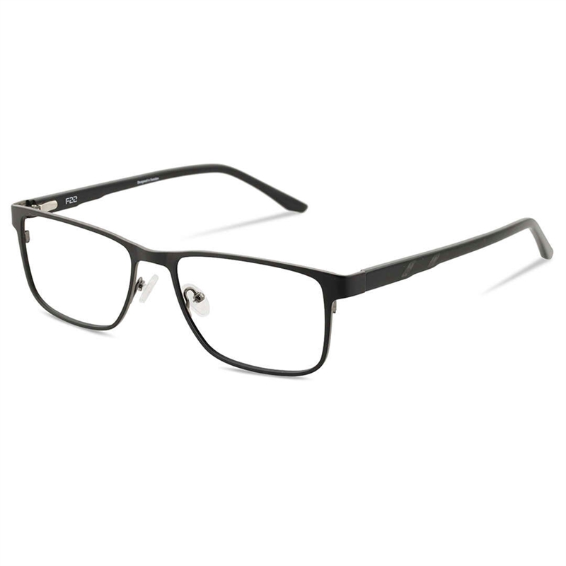 F22 A029 Brillestel (Form: Firkantet - Farve: Sort)
