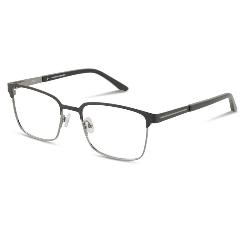 F22 A037 Brillestel (Form: Firkantet - Farve: Sort)