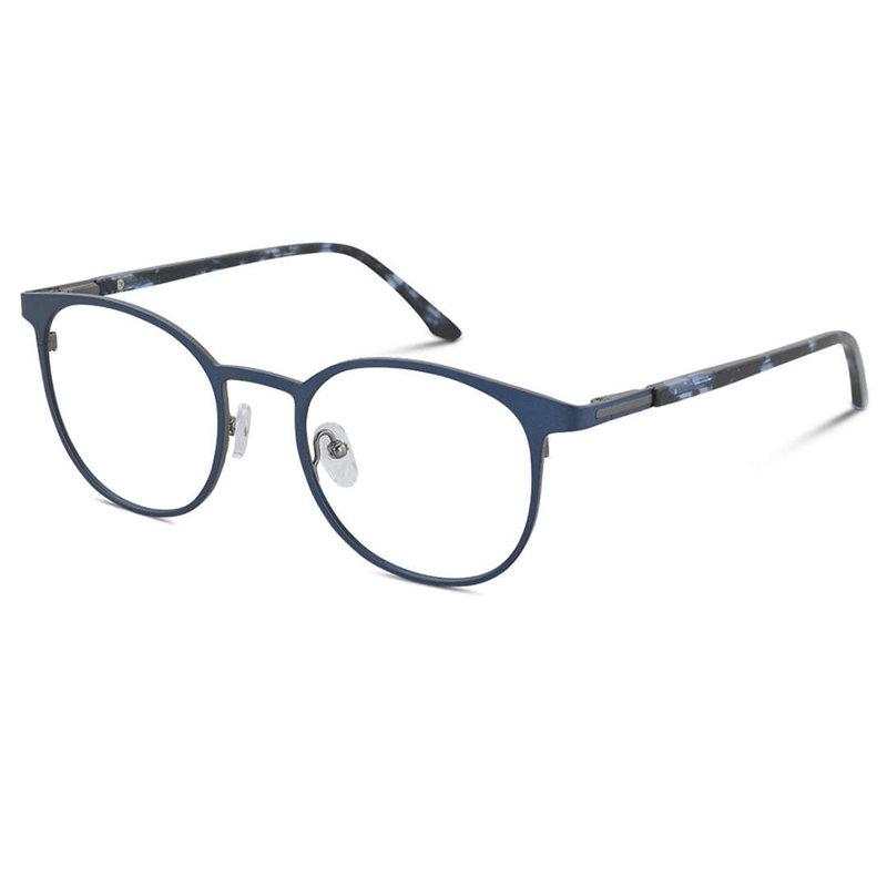 F22 A042 Brillestel (Form: Oval - Farve: Blå)