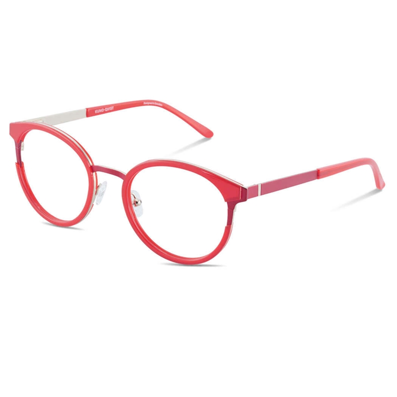 KunoQvist KYLANTA Brillestel (Form: Rund - Farve: Rød)