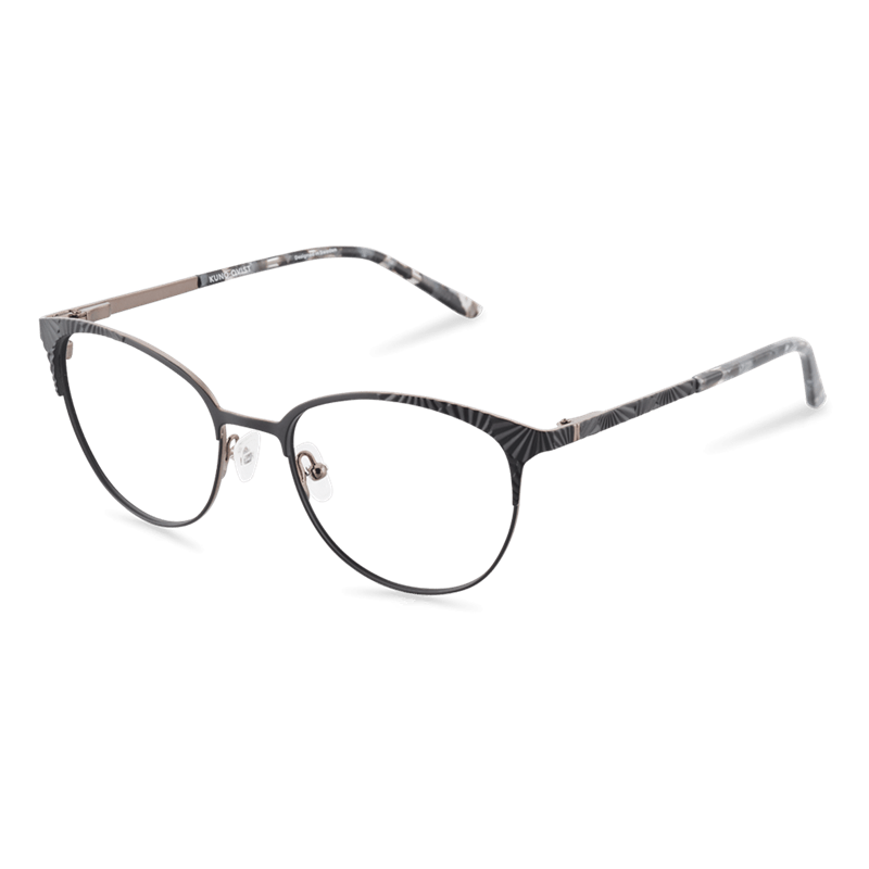 KunoQvist KHANTRA Brillestel (Form: Rund - Farve: Sort)