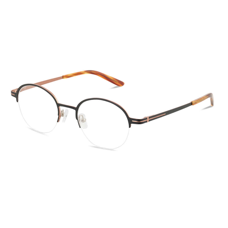 KunoQvist AVIUM Brillestel (Form: Rund - Farve: Sort)