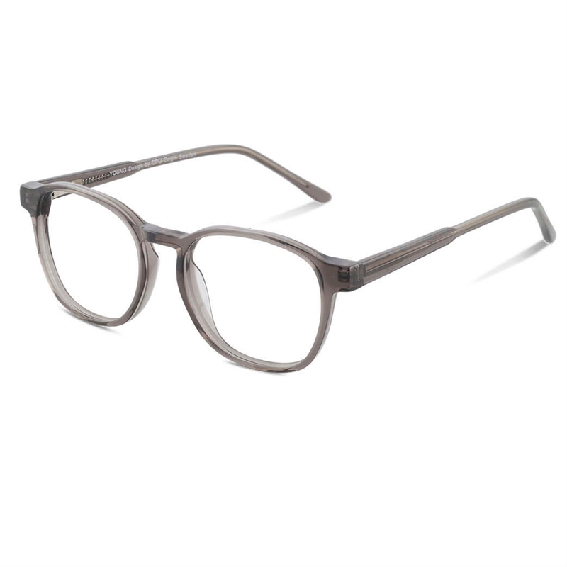 Young 1213 Brillestel (Form: Rund - Farve: Grå)