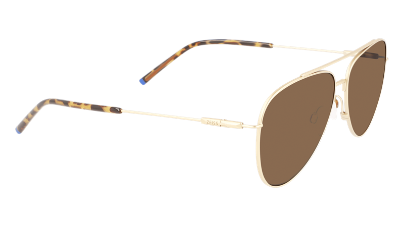 ZEISS ZS22107SP Solbrille (Form: Pilot - Farve: Guld)