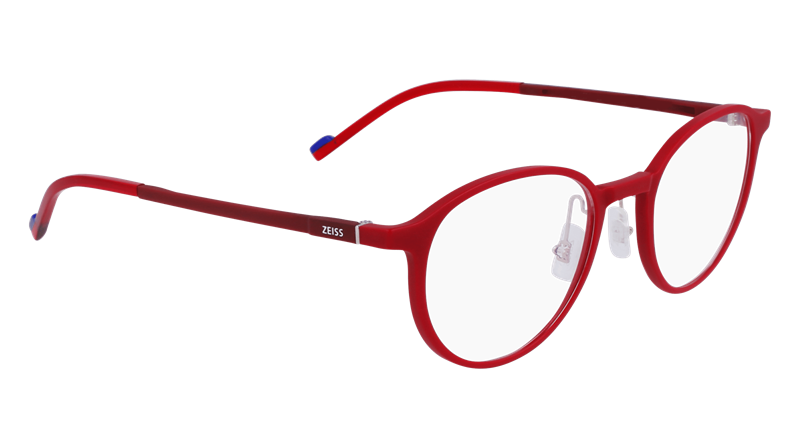 ZEISS ZS23540 Brillestel (Form: Rund - Farve: Rød)