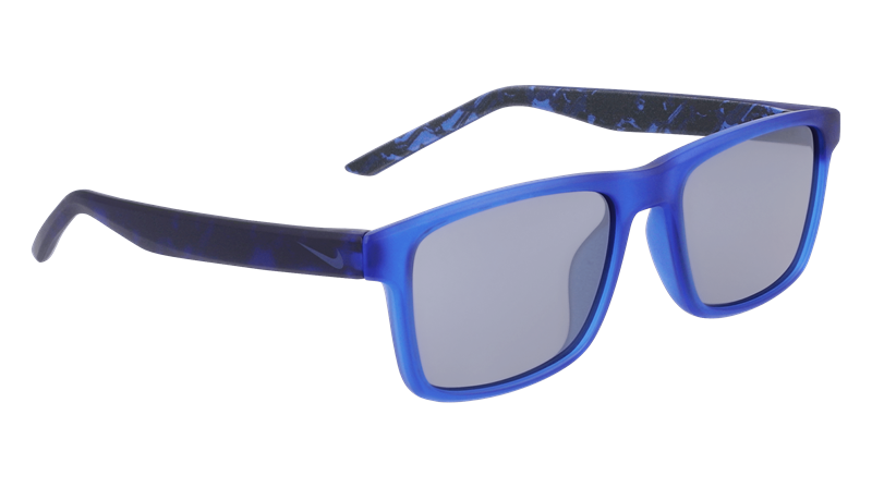 NIKE CHEER DZ7380 Solbrille (Form: Firkantet - Farve: Blå)